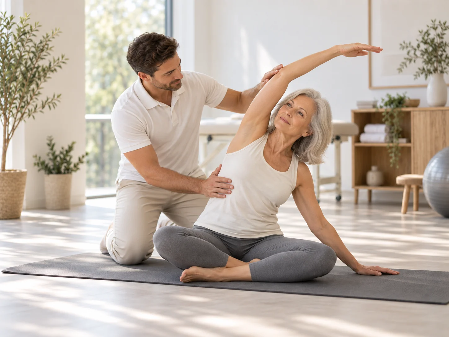 Sessió de mobilitat i alliberament de rigidesa articular a Physio Wellness Sitges